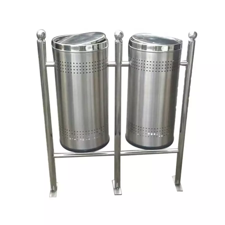 Stainless steel dustbin